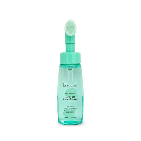 Αφρός Καθαρισμού Προσώπου IDC Cleansing Foam Aloe Vera With Exfobrush 240ml