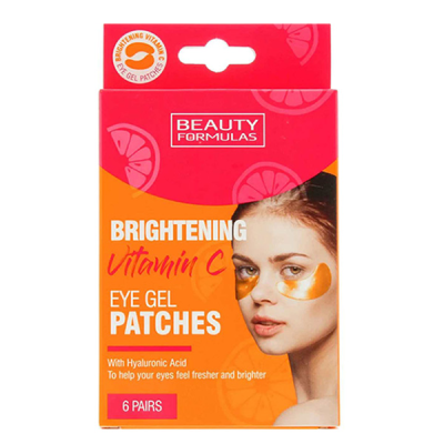 Μάσκες για την Περιοχή των Ματιών Beauty Formulas Vitamin C  Brightening Eye Gel Patches (6 ζεύγη)