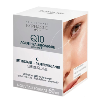 Κρέμα Προσώπου Νυχτός Byphasse Crème De Nuit Q10 Acide Hyaluronique Vitamine E 60ml 