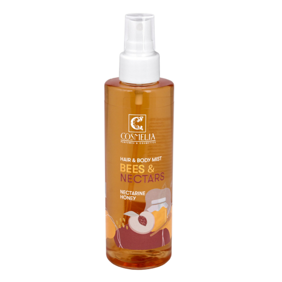 Αρωματικό Σπρέι Σώματος & Μαλλιών Cosmelia Bees & Nectars με Νεκταρίνι & Μέλι 200ml