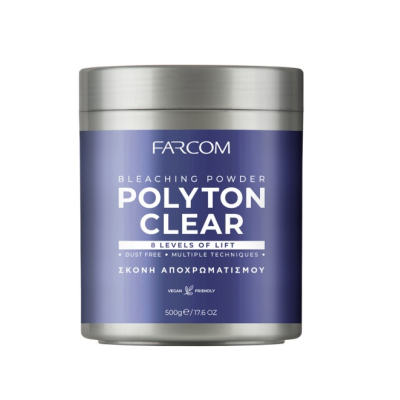  Σκόνη Αποχρωματισμού Farcom Polyton Clear 500gr