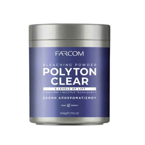  Σκόνη Αποχρωματισμού Farcom Polyton Clear 500gr