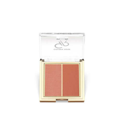 Ρούζ Προσώπου Golden Rose Iconic Blush Duo No 02 Peachy Coral