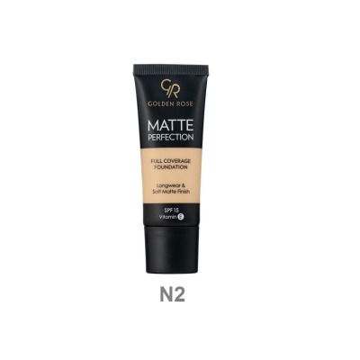 Foundation Προσώπου Golden Rose Matte Perfection Full Coverage SPF 15  No N2  35ml
