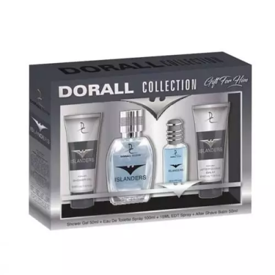 Ανδρικό Σετ Δώρου Dorall Collection Islanders Shower Gel 50ml / Άρωμα 100ml + 15ml / After Shave Balm 50ml
