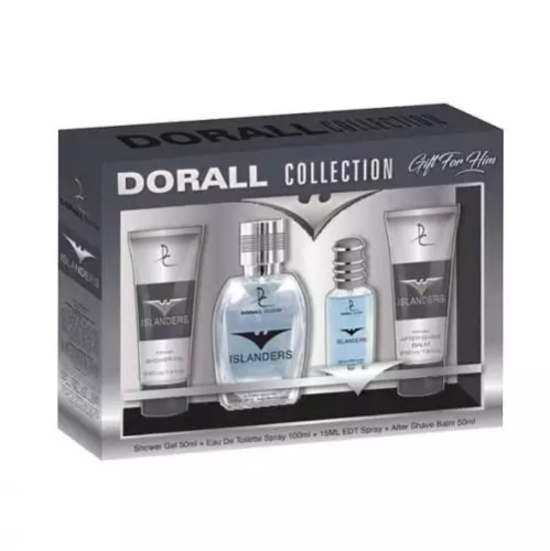 Ανδρικό Σετ Δώρου Dorall Collection Islanders Shower Gel 50ml / Άρωμα 100ml + 15ml / After Shave Balm 50ml