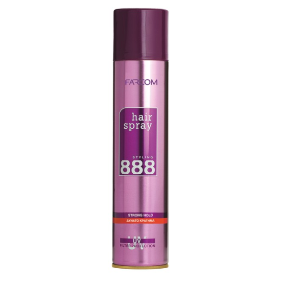 Λακ Μαλλιών για Δυνατό Κράτημα Farcom 888 Strong Hold 400ml
