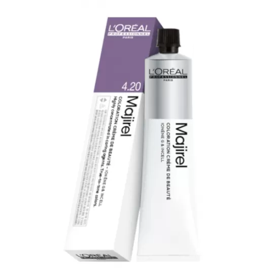 Βαφή μαλλιών LOreal Professionnel Majirel Νο 4.20 Καστανό Ιριζέ Έντονο 50ml