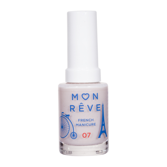 Βερνίκι Νυχιών για Γαλλικό Μανικιούρ MON REVE 07 Milky Sheer 13ml