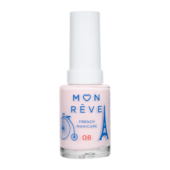 Βερνίκι Νυχιών για Γαλλικό Μανικιούρ MON REVE 08 Rose Sheer 13ml