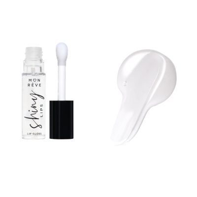 Ενυδατικό Lip Gloss Χειλιών Mon Reve Shiny Lips Νο 01 Clear 8ml