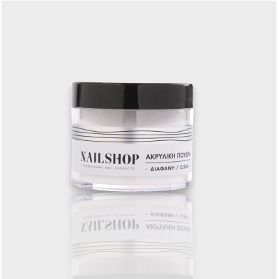 Nailshop Co ακρυλική σκόνη Clear 45gr A4015