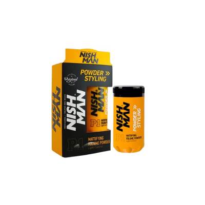 Πούδρα Μαλλιών για Όγκο Nish Man P1 Mattifying Volume Powder Light Control 20gr