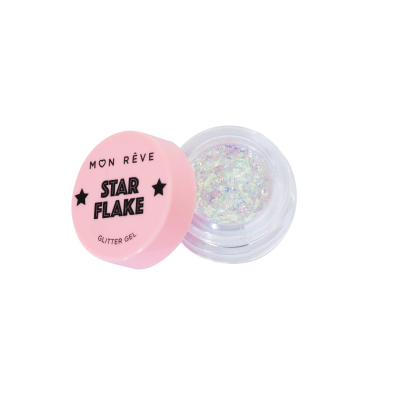 Glitter Gel Πολλαπλών Χρήσεων για Έντονη Πολυδιάστατη Λάμψη Mon Reve STAR FLAKE No 04 Firefly 4gr