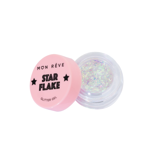 Glitter Gel Πολλαπλών Χρήσεων για Έντονη Πολυδιάστατη Λάμψη Mon Reve STAR FLAKE No 04 Firefly 4gr