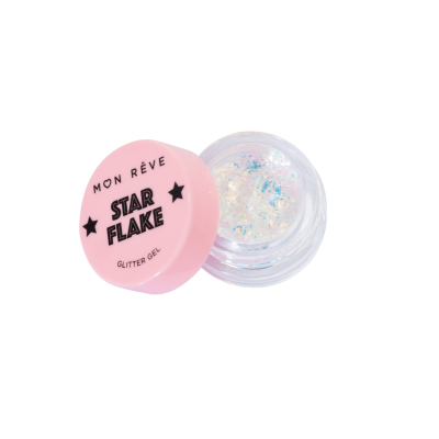 Glitter Gel Πολλαπλών Χρήσεων για Έντονη Πολυδιάστατη Λάμψη Mon Reve STAR FLAKE No 05 Diamond 4gr