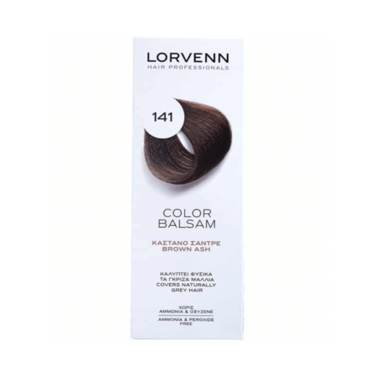 Χρωμογαλάκτωμα Μαλλιών Lorvenn Color Balsam Νο141 Καστανό Σαντρέ 60ml