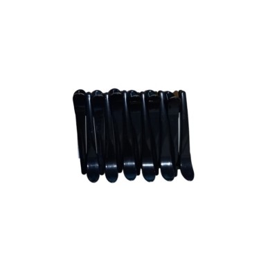 Πλαστικά Κλιπ Μαλλιών σε Μαύρο Χρώμα Lotus CH52539 (12τμχ)