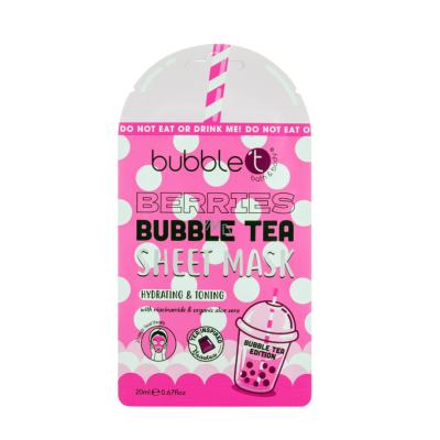 Μάσκα Προσώπου Berries με Αλόη Βέρα & Νιασιναμίδη Bubble T 20ml