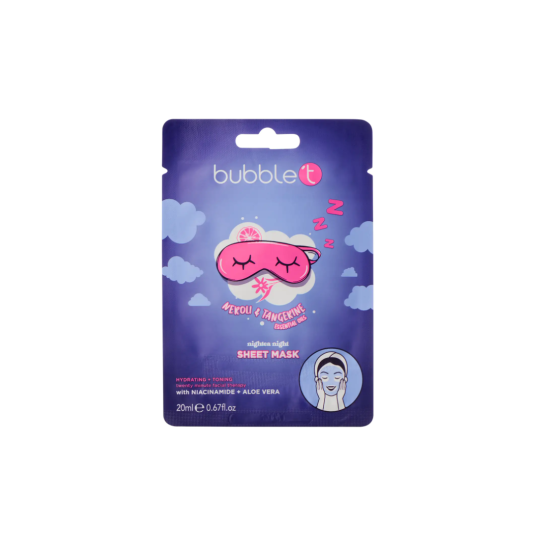 Μάσκα Προσώπου Neroli & Tangerine με Αλόη Βέρα & Νιασιναμίδη Bubble T  20ml