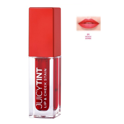 Tint για Χείλη και Μάγουλα Golden Rose Juicy Tint Lip & Cheek Stain No 01 Peach Sorbe