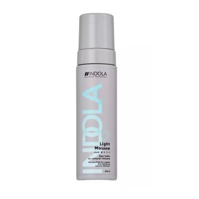 Αφρός Μαλλιών για Φυσικό Όγκο Indola Light Mousse 200ml