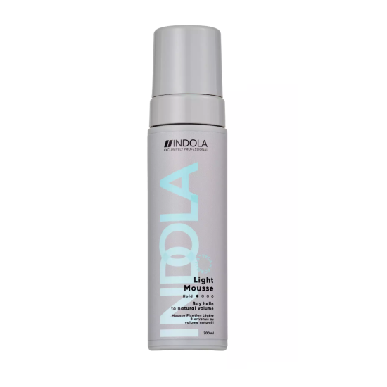 Αφρός Μαλλιών για Φυσικό Όγκο Indola Light Mousse 200ml