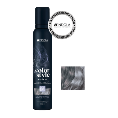 Αφρός Μαλλιών με Χρώμα Indola Color Style Mousse Pearl Grey 200ml