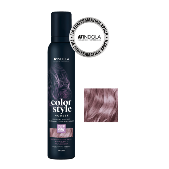 Αφρός Μαλλιών με Χρώμα Indola Color Style Mousse Soft Mauve 200ml
