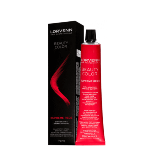 Βαφή μαλλιών Lorvenn Beauty Color No 6.26 (Ξανθό Σκούρο Ιριζέ Κόκκινο) 70ml