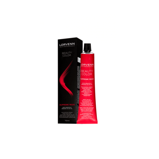 Βαφή μαλλιών Lorvenn Beauty Color Supreme Reds No 7.62 Ξανθό Κόκκινο Ιριζέ 70 ml