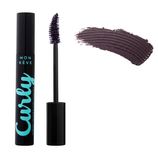 Μάσκαρα Για Μήκος / Καμπύλη / Όγκο MON REVE Curly Maskara 03 Deep Plum 12ml