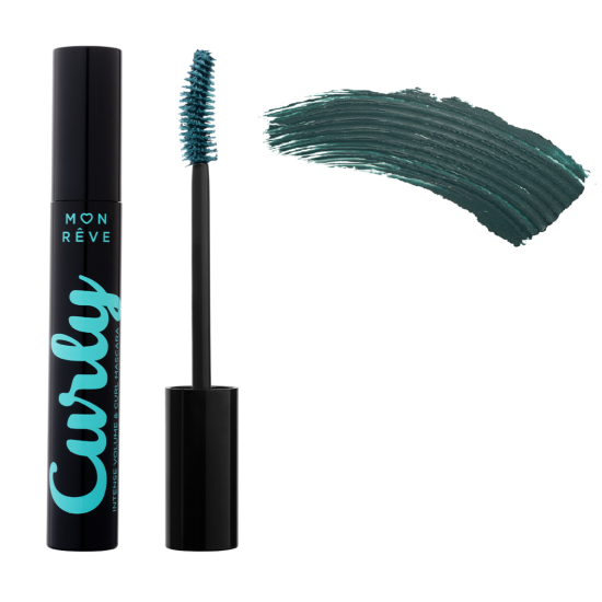 Μάσκαρα Για Μήκος / Καμπύλη / Όγκο MON REVE Curly Maskara 04 Emerald 12ml