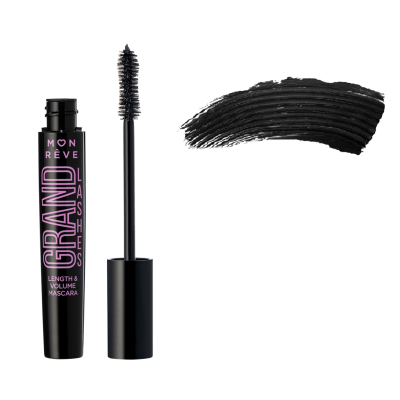 Μάσκαρα Ματιών MON REVE Grand Lashes Length & Volume Mascara 01 Black 12ml