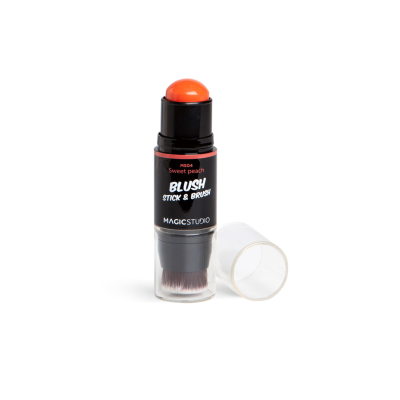 Ρουζ Προσώπου σε Μορφή Στικ με Πινέλο Magic Studio Shaky Blush & Brush MS04 Sweet Peach