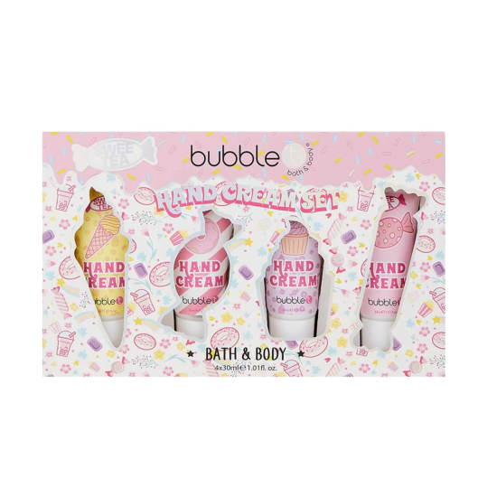 Σετ Δώρου με 4 Κρέμες Σώματος Bubble T Sweetea Hand Cream 4x30ml