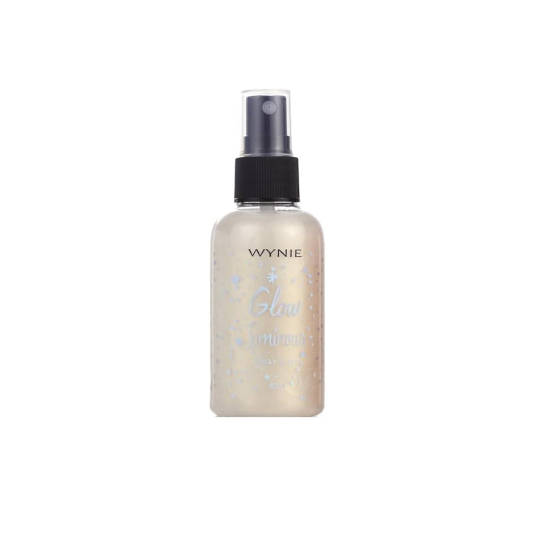 Setting Spray για Πρόσωπο και Σώμα με Χρυσού Χρώματος Shimmer WYNIE Glow Luminous 80ml