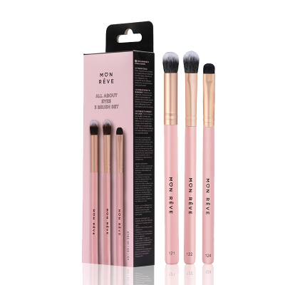 Σετ με 3 Πινέλα Μακιγιάζ Mon Reve All About Eyes No 121 / No 122 / No 124