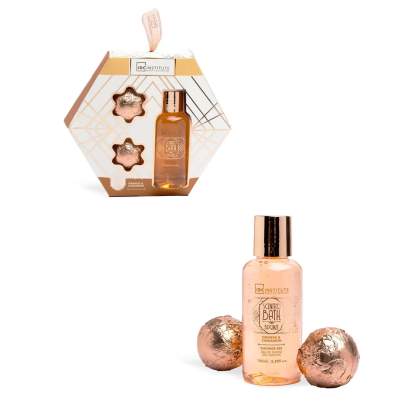 Γυναικείο Σετ Δώρου IDC INSTITUTE Scented Bath Bronze Set Orange & Cinnamon