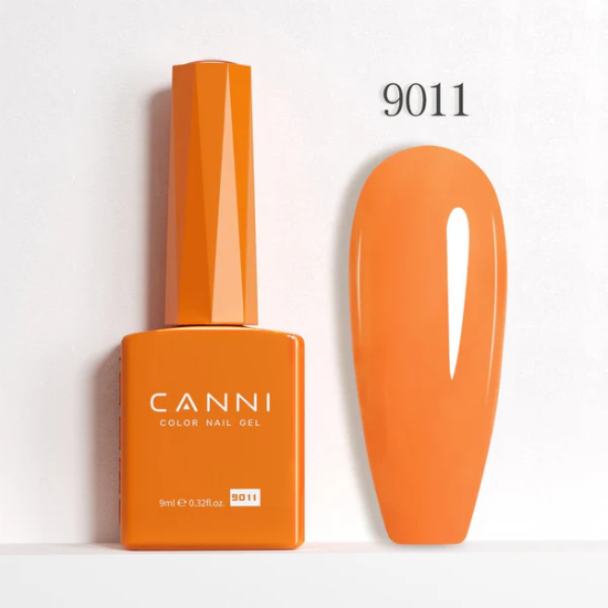 Ημιμόνιμο Βερνίκι Canni Color Nail Gel No 9011 Carrot Orange Hema Free 9ml