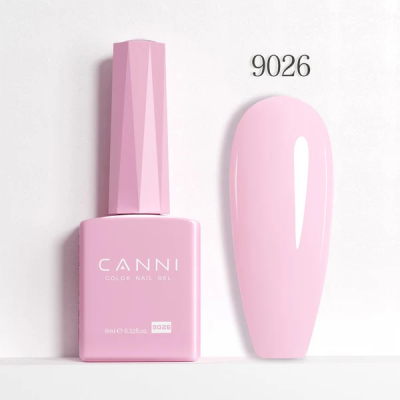 Ημιμόνιμο Βερνίκι Canni Color Nail Gel No 9026 Light Pink Hema Free 9ml
