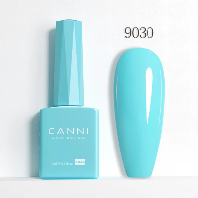 Ημιμόνιμο Βερνίκι Canni Color Nail Gel No 9030 Turquoise Blue Hema Free 9ml