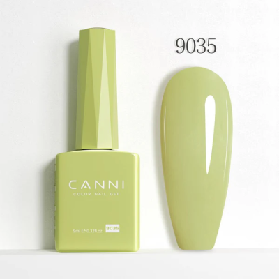 Ημιμόνιμο Βερνίκι Canni Color Nail Gel No 9035 Pastel Lime Green Hema Free 9ml