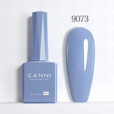 Ημιμόνιμο Βερνίκι Canni Color Nail Gel No 9073 Wild Blue Yonder Hema Free 9ml