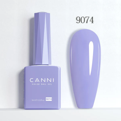 Ημιμόνιμο Βερνίκι Canni Color Nail Gel No 9074 Cold Purple Hema Free 9ml