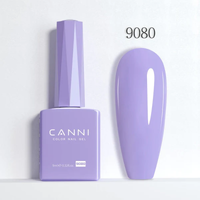 Ημιμόνιμο Βερνίκι Canni Color Nail Gel No 9080 Pale Violet Hema Free 9ml