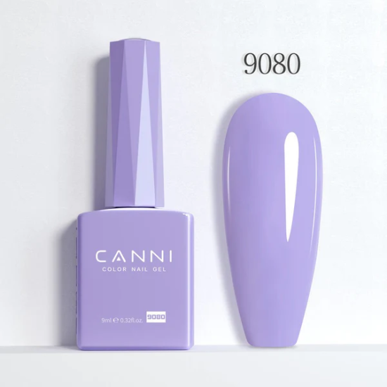 Ημιμόνιμο Βερνίκι Canni Color Nail Gel No 9080 Pale Violet Hema Free 9ml