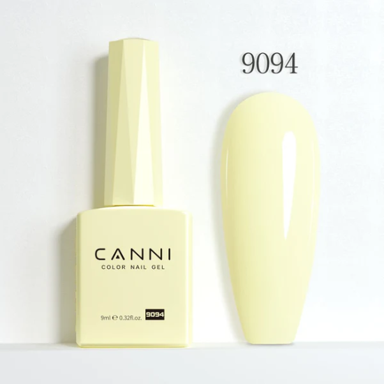 Ημιμόνιμο Βερνίκι Canni Color Nail Gel No 9094 Barley Whitehite Hema Free 9ml