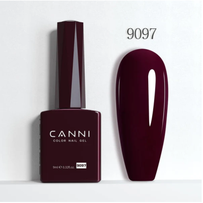 Ημιμόνιμο Βερνίκι Canni Color Nail Gel No 9097 Burgundy Hema Free 9ml