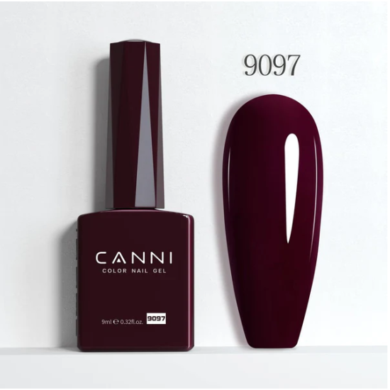 Ημιμόνιμο Βερνίκι Canni Color Nail Gel No 9097 Burgundy Hema Free 9ml